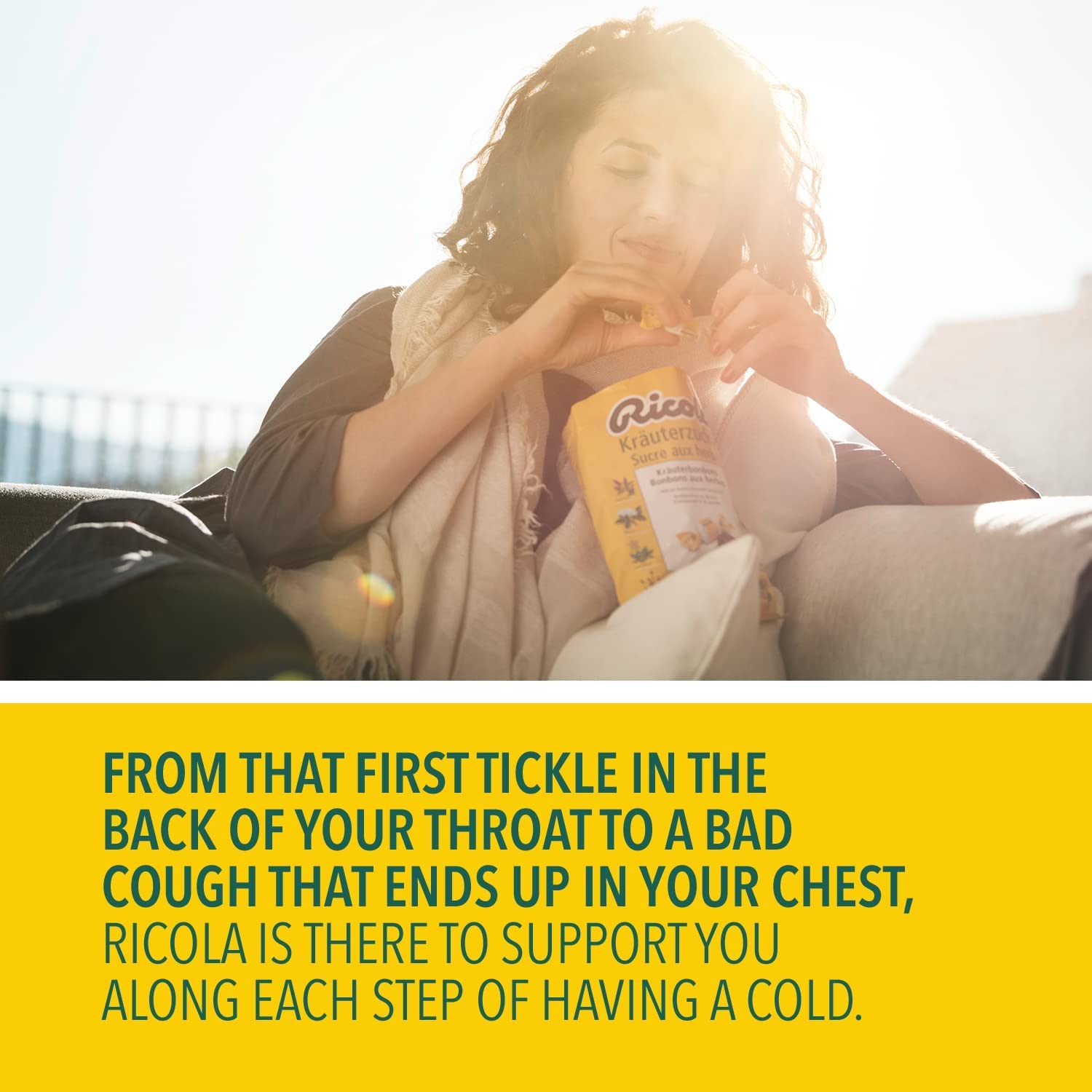 Ricola Sugar Free Herb Throat Drops Lemon Mint 19 Each (Pack of 10)