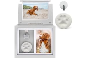 Chasing Tails Pet Urns for Dogs - Dog Urns for Ashes, Suitable for All Pets - Includes Paw Print Kit, Picture Frame and Photo Book for a Lasting Tribute and Cherish Precious Memories