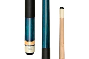 Short Pool Cue Stick LCS, Canadian Hard Rock Maple, 13mm Hard Tip, Choice of Length/Style