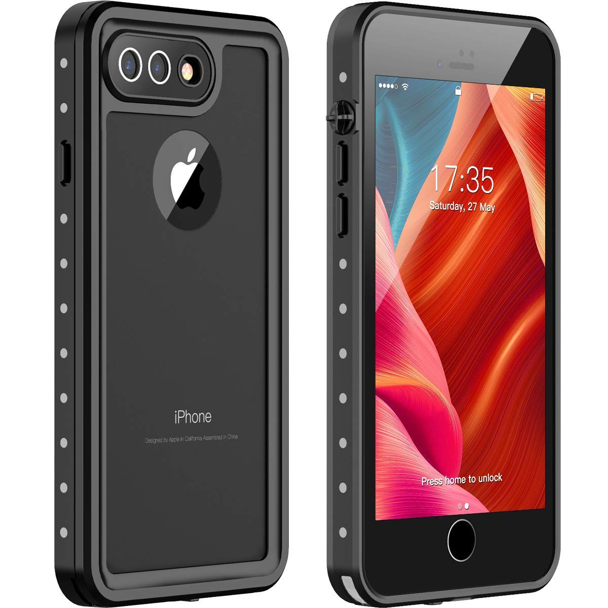 iphone 8 plus case waterproof shockproof