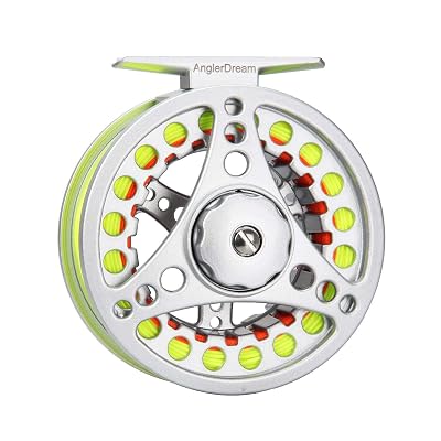 angler dream fly fishing reels Silver/Black (1/2WT 3/4WT 5/6WT 7/8WT) Reel Aluminum Alloy Large Arbor Fly : Sports & Outdoors Reel Fishing: Angler's Dream Nintendo