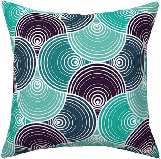 Amazon Com Roostery Throw Pillow Optical Illusion Circles Target