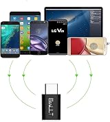 EasyULT 4 Pack Micro USB to USB-C Adapter (Male USB-C to Micro USB Female) Black view 4