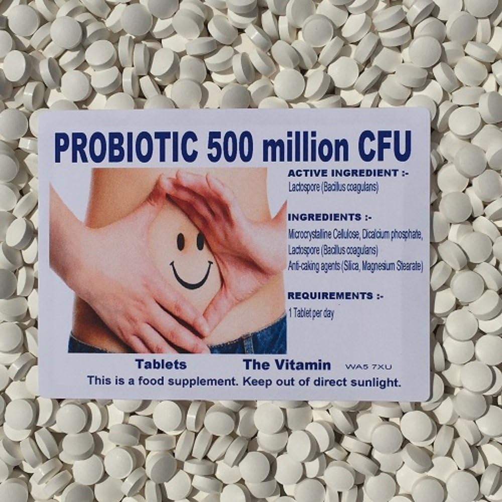 The Vitamin PROBIOTIC Daily 500 Million CFU 180 Tablets - Bagged