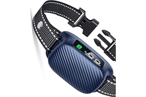 PUMJAG Dog Bark Collar, Automatic Bark Collar with 8 Adjustable Sensitivity for Large Medium Dogs, Humane