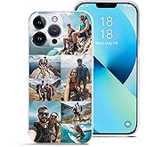 ABCJOJO Personalized Custom Phone Case for iPhone 17 16 15 14 13 12 11 Pro Max Mini Plus XR X Create Your Personalized Phone Case, Phone Protector, Friend Family Birthday Gift (7 Photos)