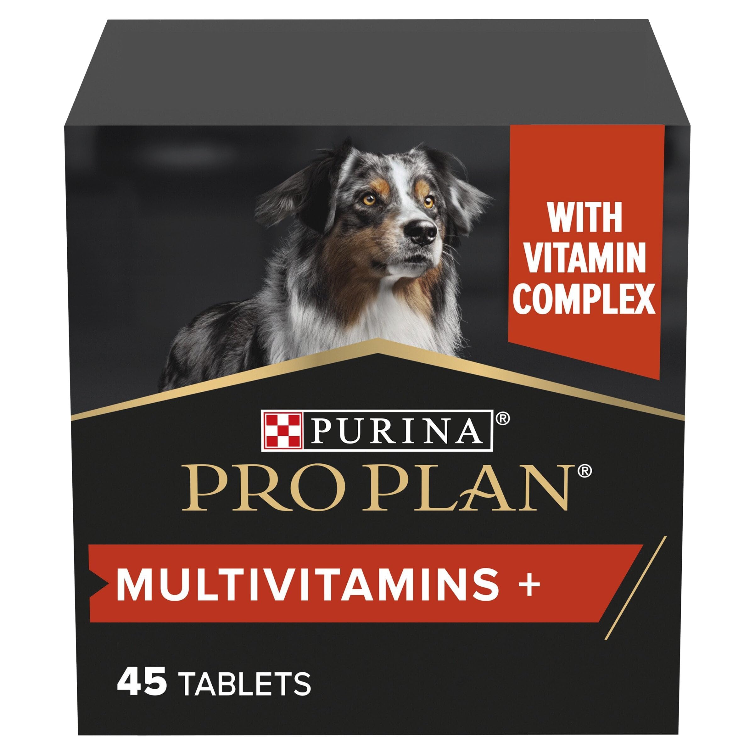 Pro Plan Dog Multivitamins Supplement | Supports vitality, overall health| with vitamin B complex | all breed | Adult and Senior dogs | 45 Tablets