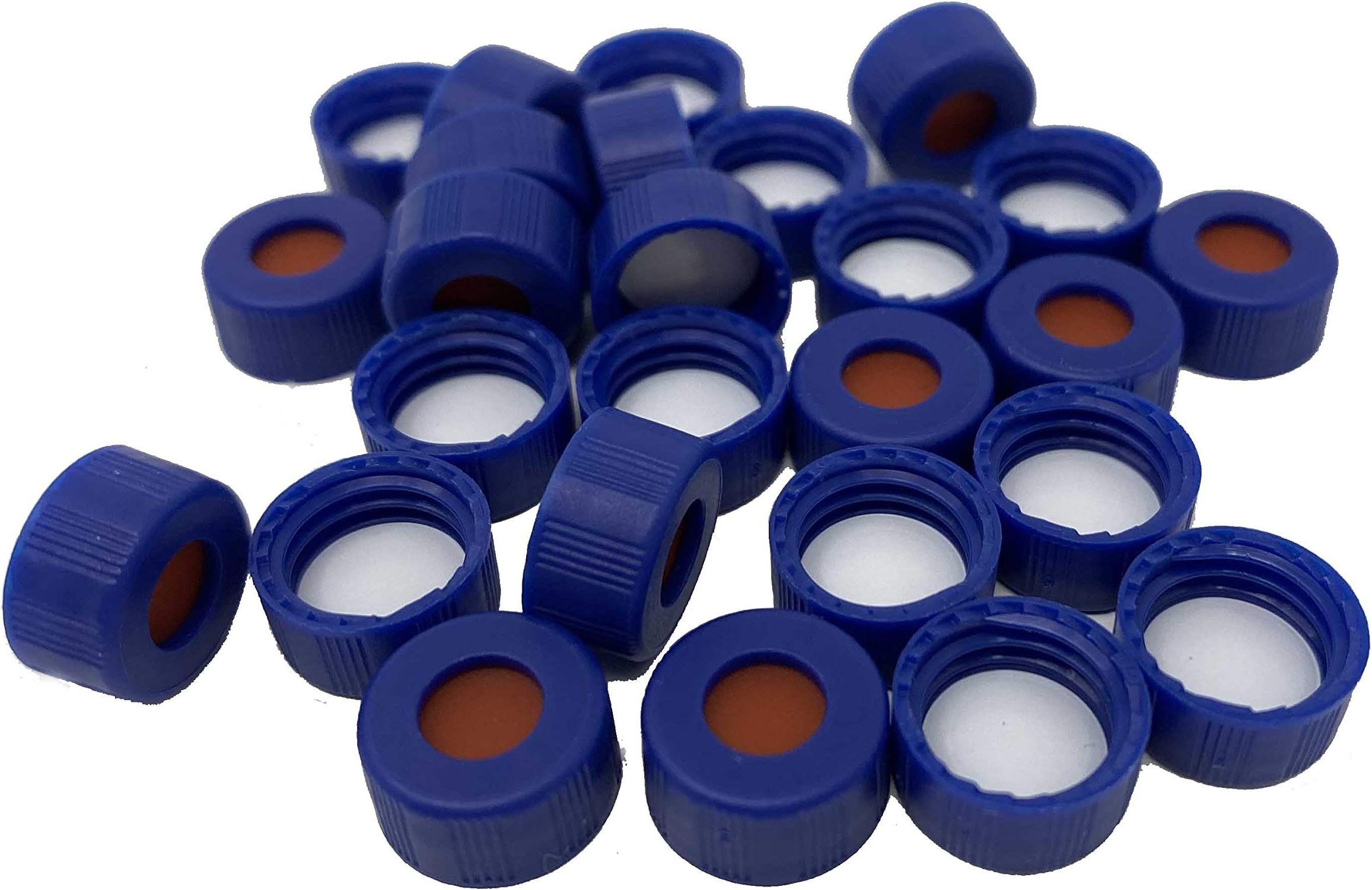 1.5mL 9mm Screw Vial w/Write-on Spot, 11.6 * 32mm, 5.0 Type, 100pcs (Red/White Silicone Septa Screw PP Cap)