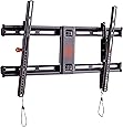 ECHOGEAR Tilting TV Wall Mount with Low Profile Design for 40" - 82" TVs - Eliminate Glare with 10º of Smooth Tilt - Slides to Center Between Studs & Can Be Leveled After Install - 2019 Upgrade
