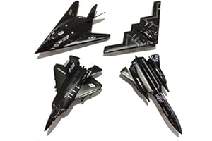 5" Die Cast Metal Pull Back Stealth Bombers and Fighter Planes Set of 4