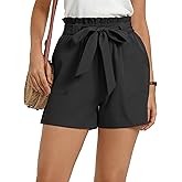 GRACE KARIN Women Summer Casual Shorts with Pockets Bowknot Tie Waist