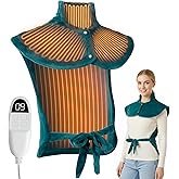 Electric Heating Pad for Neck and Shoulders Back Heating Pad with 9 Heat Levels Auto Timer Portable Heat Wrap for Neck Shoulder Back for Women/Men Relaxing Grass Green