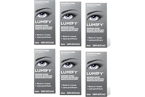 BAUSCH + LOMB LUMIFY Redness Reliever Eye Drops 0.08 fl oz (2.5 mL) - Pack of 6