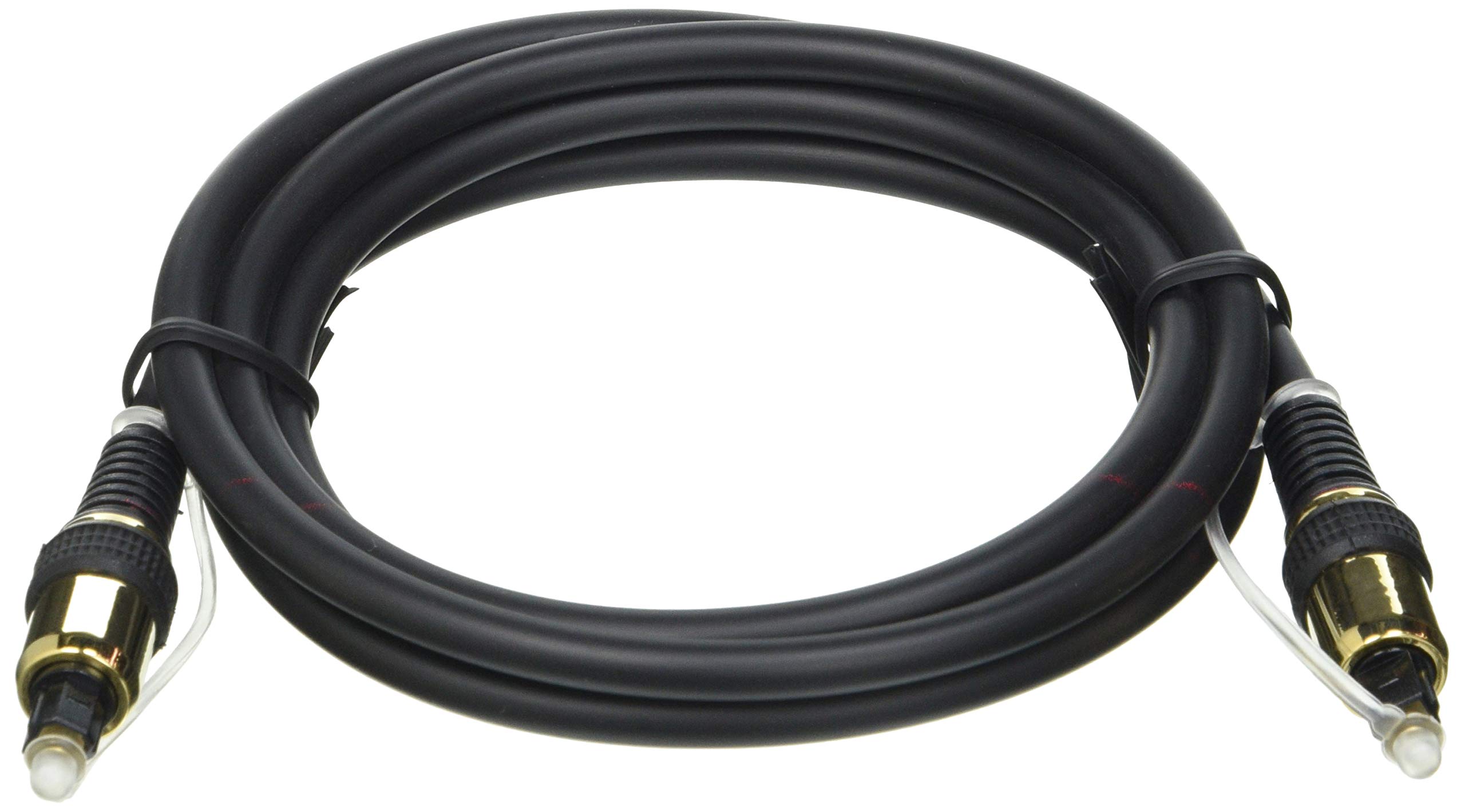 PRO SIGNAL PSG03160 HQ TOSLink Optical Audio Lead with Metal Housing, 1.5m, Black