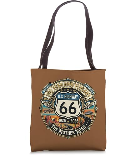Amazon.com: TKBXAEG Canvas Tote Bag for Women Men Route 66 Vintage