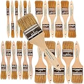 Vermeer Chip Paint Brushes - 24-Pack Chip Brushes in Assorted Sizes for Paints, Stains, Varnishes, Glues, &amp; Gesso - Home Improvement - Interior &amp; Exterior Use