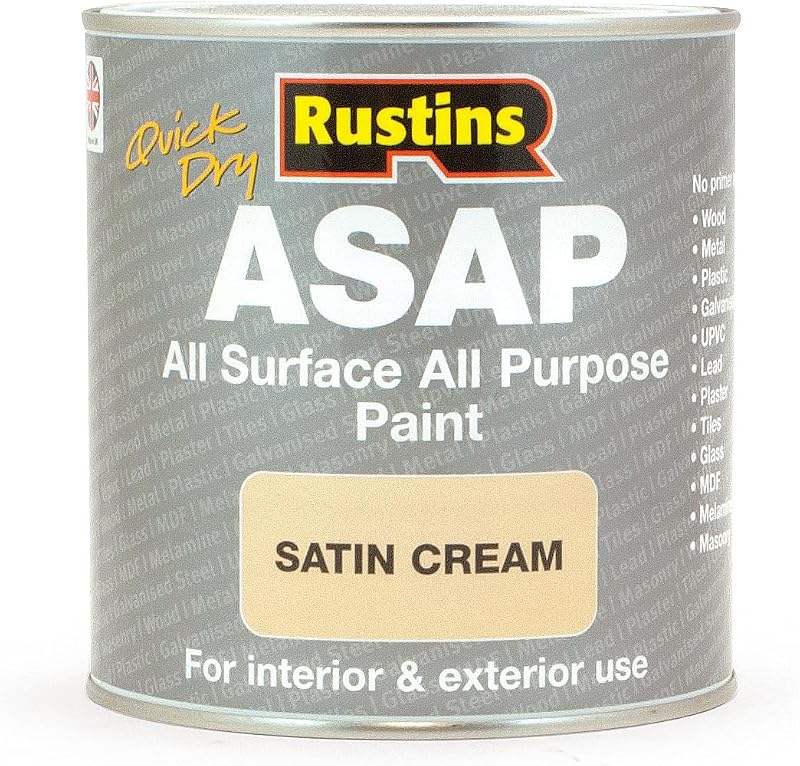 Rustins ASAP Paint Cream 1 L – Quick-Drying, Low Odor, Indoor Safe