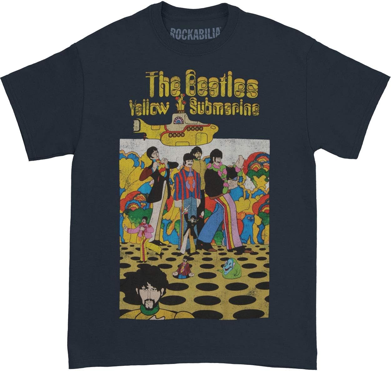 Beatles Men's Yellow Submarine TShirt XXLarge Navy Clothing