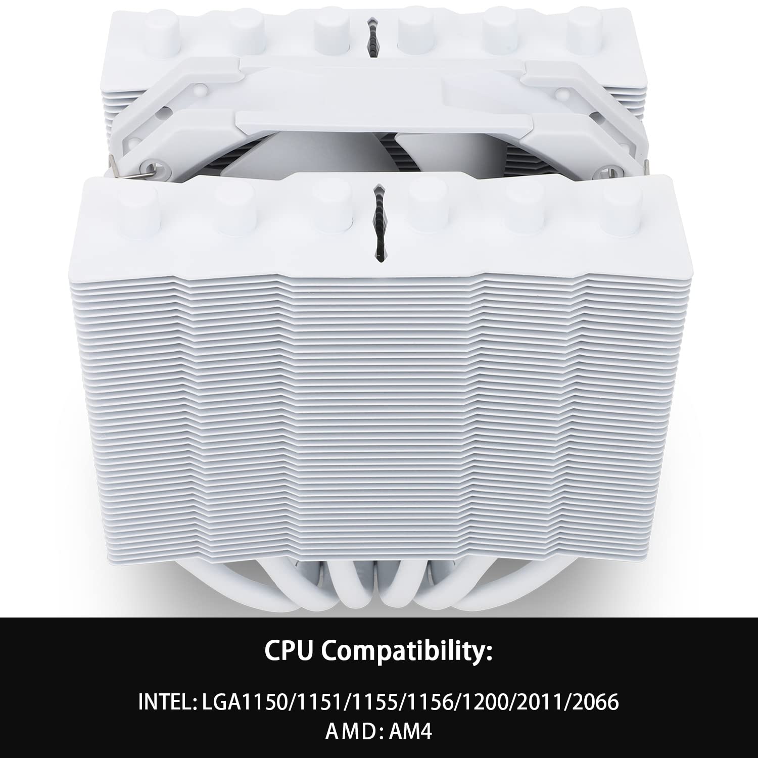 Thermalright Silver Soul 135 White Dual Tower CPU Air Cooler, 6x6mm Heat Pipes, TL-D12PRO-W PWM Fan, Aluminium Heatsink Cover, AGHP Technology, for AMD AM4/Intel 1700/1150/1151/1200/2011/2066/AM5