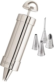 Kaiser La Forme Plus Garnier-/ Cremespritze Set 6-teilig, Spritze mit 5 verschiedene Edelstahl-Tüllen, spülmaschinengeeignet