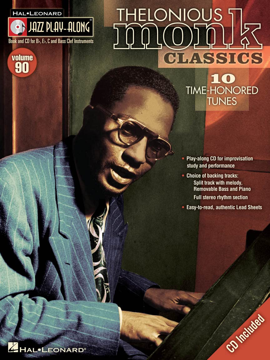 Jazz Play Along Volume 90 Monk Thelonious Classics Bk/Cd (Hal Leonard Jazz Play-Along)