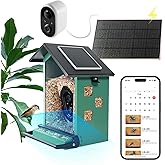 Bird Feeder Squirrel-Proof Bird Feeder with Camera Watch The Birds Feed