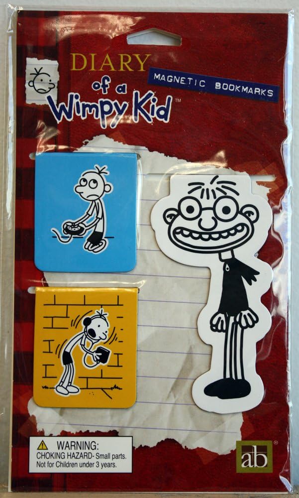 Diary of a Wimpy Kid Mangetic Bookmarks
