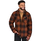 The American Outdoorsman Men's Bonded Flannel Fleece Shirt Jacket