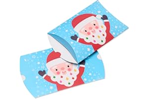 American Greetings Christmas Gift Card Holders, Santa, Penguin, Snowman and Lettering (24-Count)