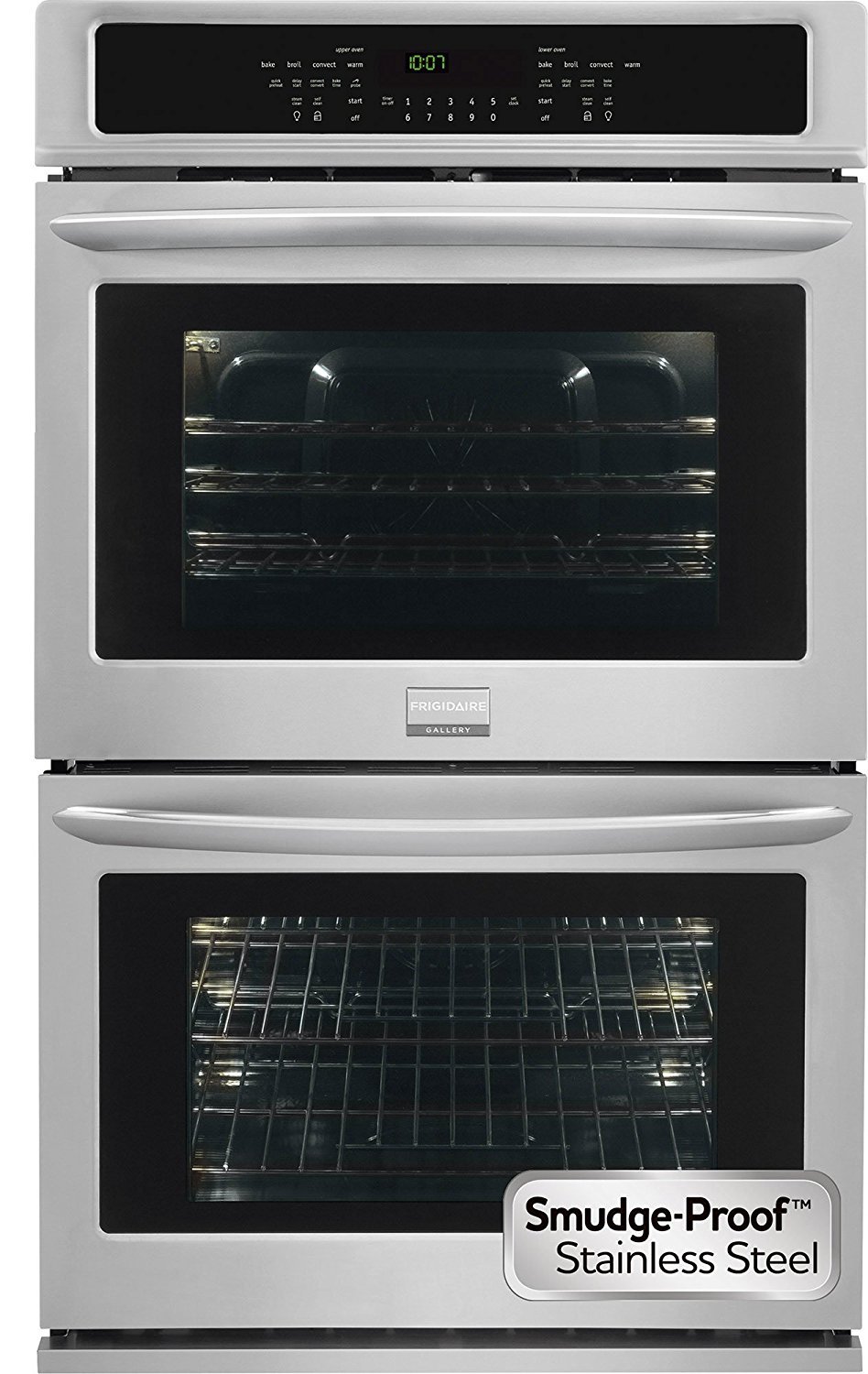 Frigidaire FGET3065PF Gallery Series 30 Inch Electric Double Wall Oven with Convection Powerful Broil, Quick Preheat, One-Touch Options in Stainless Steel