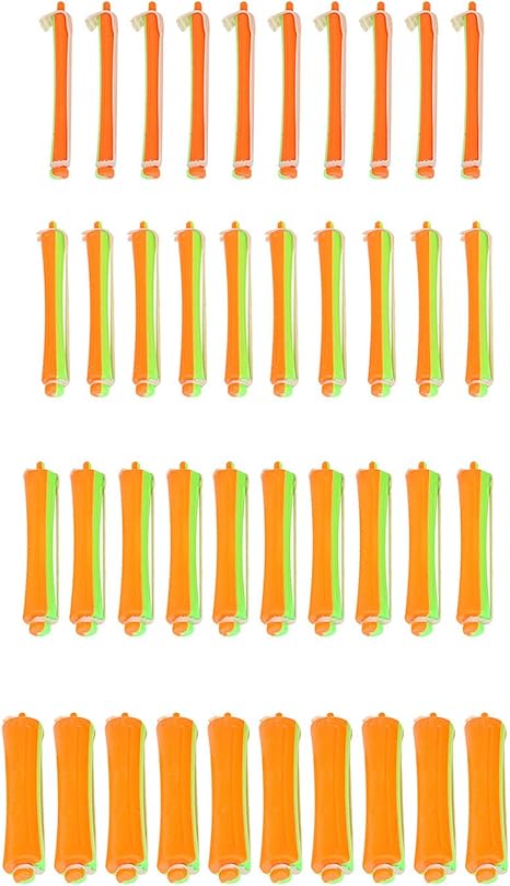 Amazon Co Jp Irfora 40ピースパーマロッドパーマロッドバンドコールドウェーブロッドパーミングロッドカーラー理髪スタイリングツール ホーム キッチン