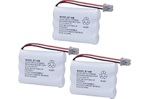 BAOBIAN BT-446 BT446 BT-504 BT-1004 BT-1005 Cordless Phone Battery Compatible with Uniden UIP1868 TRU8885 TRU885-2 TRU8888 BBTY0503001 GE-TL26402 CPH-488B Handset Phone 3.6V 800mAh Ni-MH (3 Pack)