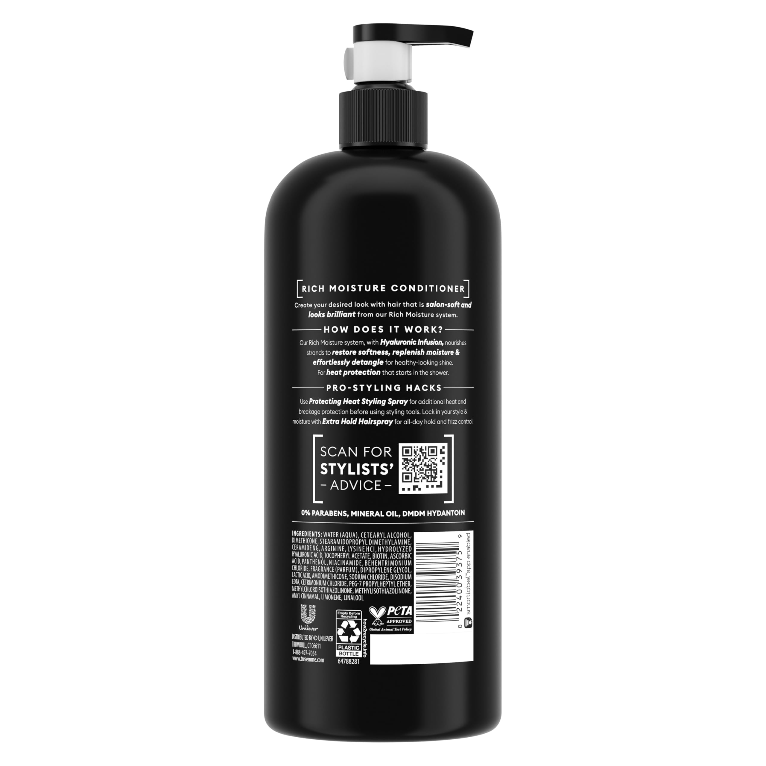 TRESemmé Hydrating Conditioner Rich Moisture for Dry Hair, Formulated With Pro Style Technology 28 Fl Oz