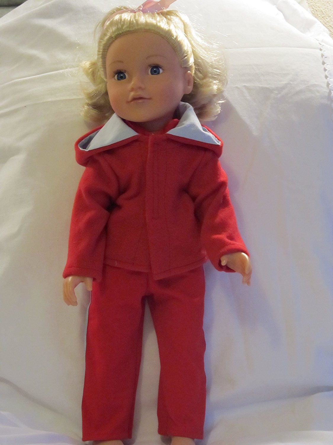 Rainbows' outfit with red trainers to fit 18" dolls like Designafriend, Sindy, Our Generation, AMG, Carly and Cayla
