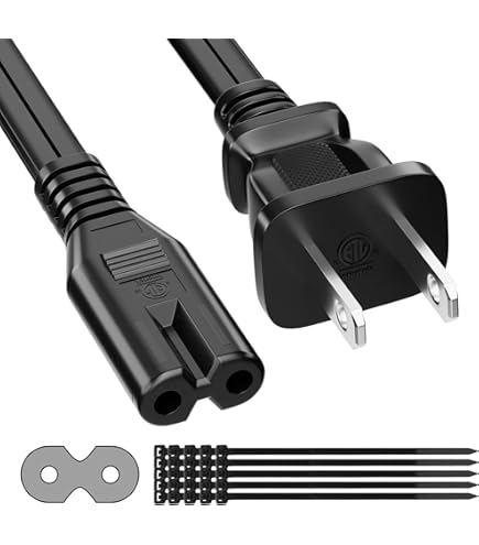 Amazon.com: 2 Prong AC Power Cord 25 FT, Polarized Cable for Vizio