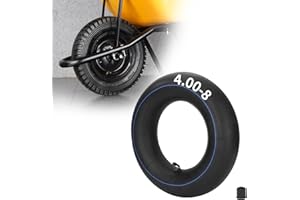 RUTU 4.80/4.00-8 480/400-8 Inner Tube with TR87 Angled Valve for Mini Bikes Go-Kartings Mowers Hand Trucks Perssure Washers W