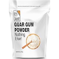 It's Just - Guar Gum, Thickens Cold Items, Keto Baking, Gluten-Free, Substitute Xanthan Gum, 8oz