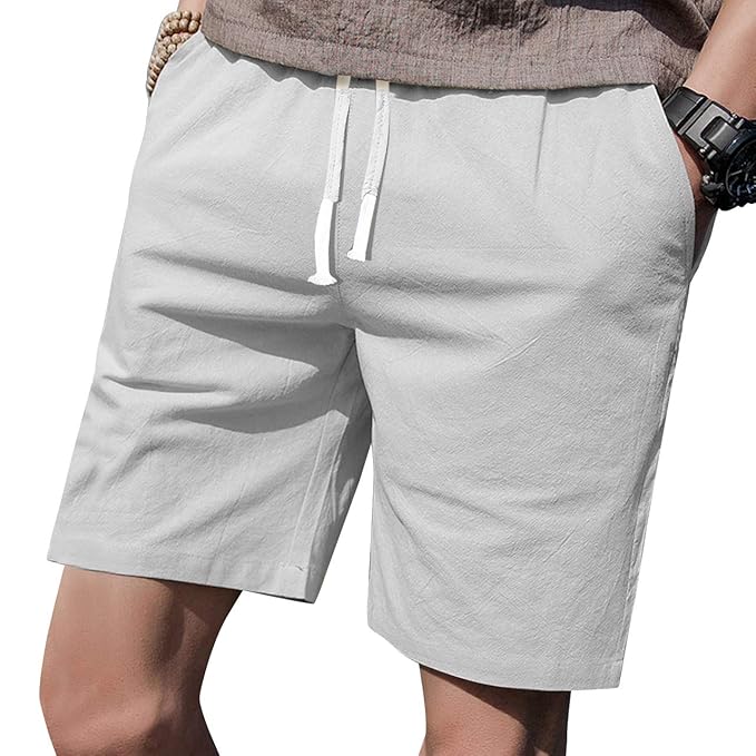 mens short pants with elastic waist