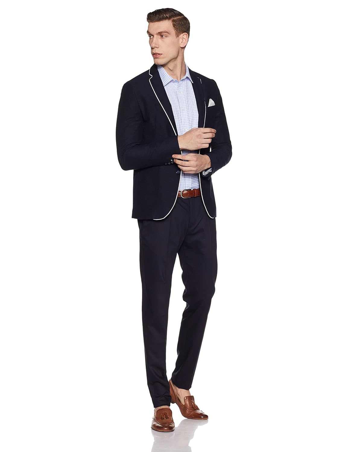 symbol amazon brand men's regular fit formal shirt