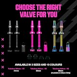 Muc-Off Tubeless Valves V2 7075 Aluminium Presta 44mm Red with Core Tool view 7