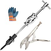 GEAROLL Locking Pliers Slide Hammer Puller Set, 9.8 in Locking Pliers 2 lb Slide Hammer with Quick Release Swivel Connector, Vise Grip Slide Hammer for Nail Bolt Pin Seal CV Axle Removal Tool