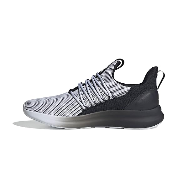 ADIDAS MEN’S LITE RACER ADAPT 7.0, WHITE/BLACK/WHITE, 10
