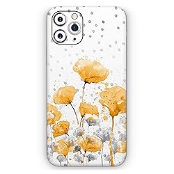 Design Skinz Karamfila Yellow & Gray Floral V1