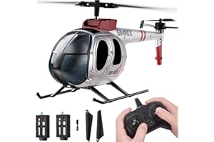 SIMREX RC Helicopter,Remote Control Helicopter Toy for Kids & Beginners, Altitude Hold, 2 Speeds,2 Batteries, Gift for Kids Boys Girls