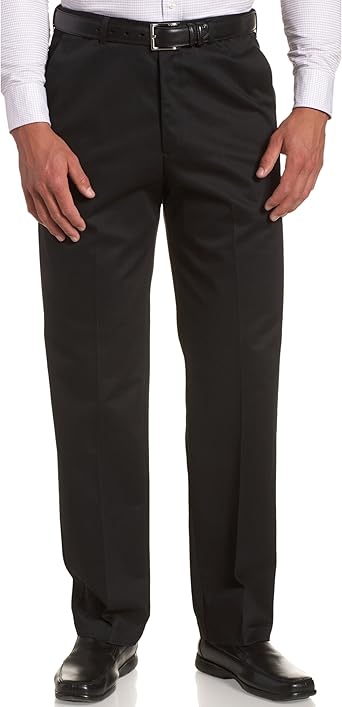 plain black work trousers