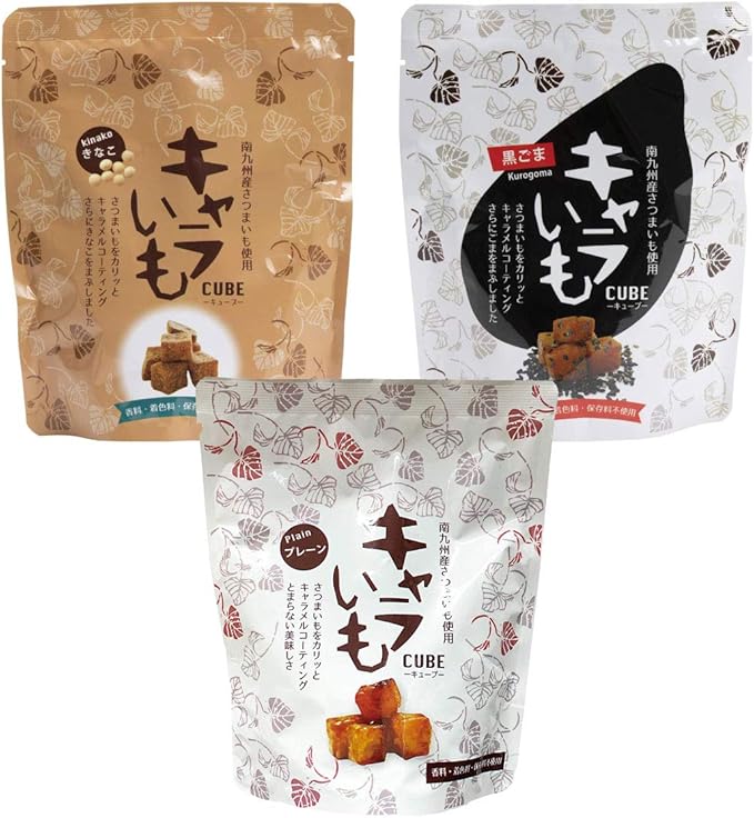 Amazon イート キャラいもキューブ プレーン きなこ ごま各1袋セット イート スナック菓子 通販