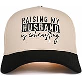 InnoBeta Wife Gifts Cap, Funny Adjustable Embroidered Hat for Anniversary, Valentine's Day, Birthday, Christmas, Black-Beige