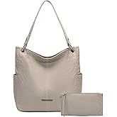 Montana West Hobo Purses for Women Soft Top Handle Shoulder Bag with Wallet Set