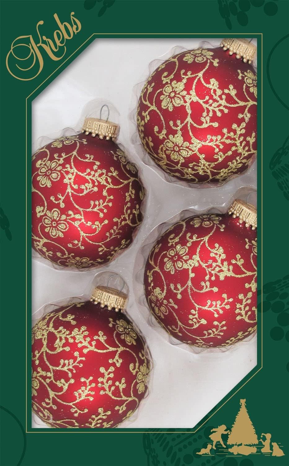 Ornaments - Glass Christmas Tree Ornaments - 67mm/2.625
