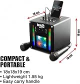 RockJam Bluetooth Karaoke Machine Two Microphones Rechargeable view 3